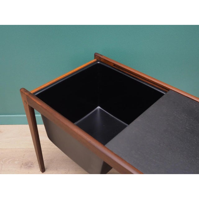 Black Danish Teak Sewing Table, 1960s For Sale - Image 8 of 13