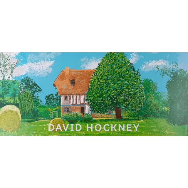 David Hockney (1937) A Year in Normandy: The Half-Timbered House Original color poster On wove paper, 100 x 58 cm (approx....