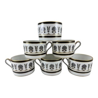 1980's Richard Ginori Ercolano Flat Cups - Set of 6 For Sale