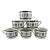 1980's Richard Ginori Ercolano Flat Cups - Set of 6 For Sale