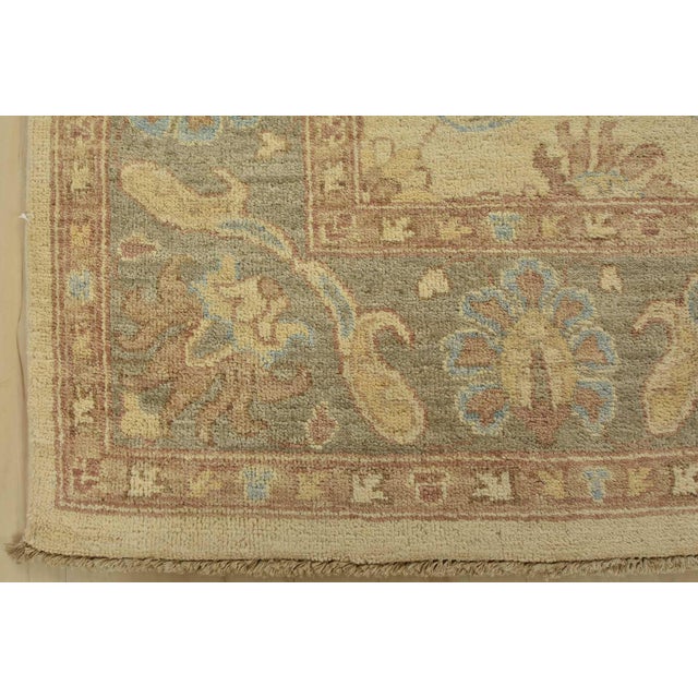 Ziegler Rug 5’10” X 6’4” Beige Wool Traditional Hand-Knotted Oriental Carpet For Sale - Image 9 of 12