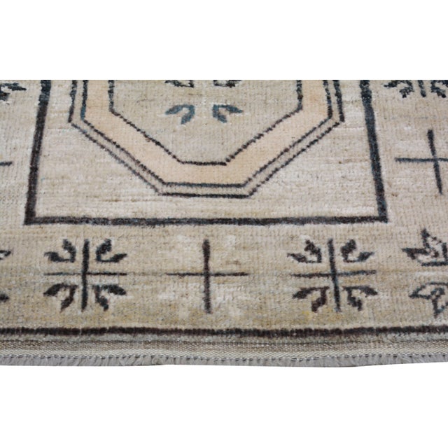 1980s 1980s Oushak Hand Knotted Wool Rug, 2'10"x10'6" For Sale - Image 5 of 5