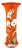 Large Mid-Century Orange Vase with Calla Lilies from Herend, Hungary For Sale