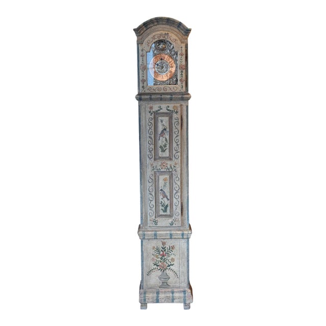 19th Century Swedish Tall Case Clock For Sale