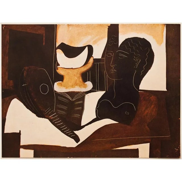 1940s Pablo Picasso, "Still Life With Antique Head" Original Period Swiss Lithograph For Sale In Dallas - Image 6 of 8