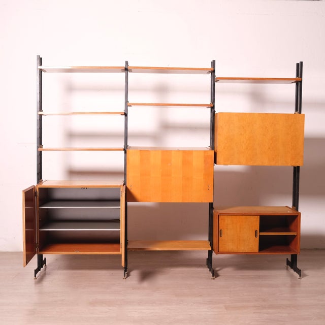 Vintage Freestanding Bookcase, Italy, 1960s For Sale - Image 9 of 18