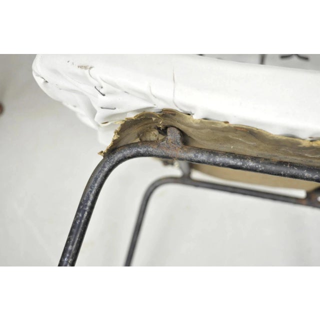 Black Vintage Mid Century Modern Salterini Umanoff Style Iron Scroll Side Chairs, Pair For Sale - Image 8 of 12