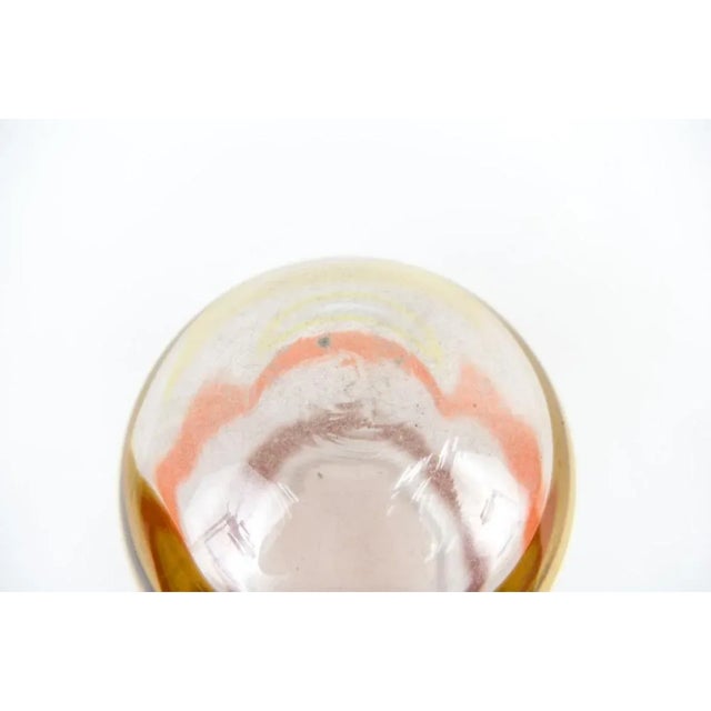 Glass Vase Signed "Nason Moretti" & Nason Moretti Murano Label, Italy, 20th C. For Sale - Image 7 of 8