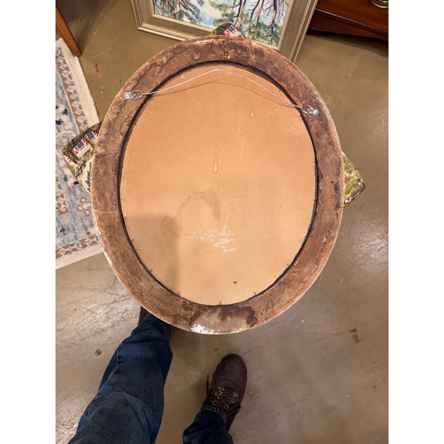 19th Century Oval French Mirror For Sale - Image 9 of 9