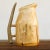Cabin Rustic Handcarved Decorative Wooden Tankard With Antler Handle From Montana - Signed by Artisan 2005 For Sale - Image 3 of 13