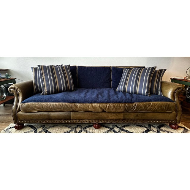 Textile Ralph Lauren Brompton Vintage Sofa For Sale - Image 7 of 12