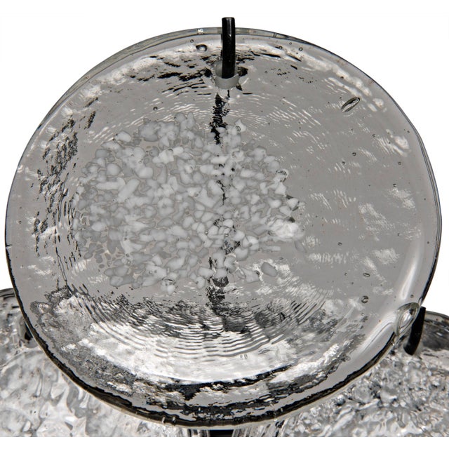 Contemporary NOIR Scala Glass Disc Chandelier For Sale - Image 3 of 4