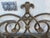 Late 20th Century Large Vintage Mediterranean Beveled Wood & Gilt Metal Scrollwork Mirror For Sale - Image 5 of 17