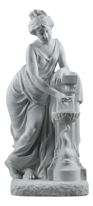 Porcelain Biscuit Sculpture by Nicolas Lecorney, 1885