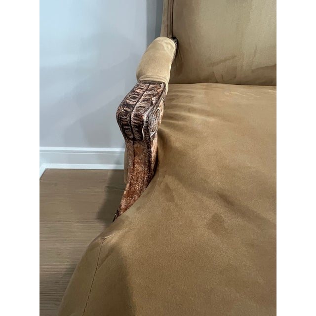 Marquesa Suede Lounge Chair by Kreiss For Sale - Image 9 of 14