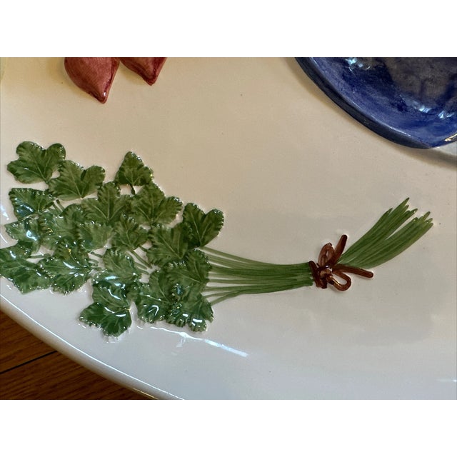 Vintage Majolica Style Portugal Fish Platter For Sale In Phoenix - Image 6 of 8