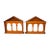 Antique Large Wooden Classical Architectural Pediments—A Pair For Sale