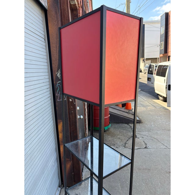 Red 1950s Frederic Weinberg Grandfather Clock For Sale - Image 8 of 9