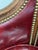 Louis XVI Style Leather Barrel Back Library Chair For Sale - Image 12 of 12