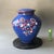 Mid 20th Century Vintage Cloisonné Enamel Geometric Polka Dot Lidded Jar / Tea Caddy For Sale - Image 5 of 9