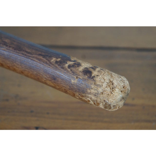 Antique 1910s Primitive Rustic Wooden Octagonal Sledge Hammer Carpenter Mallet For Sale - Image 10 of 13