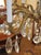 1950's Hollywood Regency French Style Brass & Crystal 12 Light Chandelier For Sale - Image 12 of 14