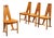 Vintage Model FCH 1A Dining Chairs by Søren Nissen & Ebbe Gehl for Seltz, France, 1980s, Set of 4 For Sale