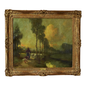 Early 20th Century Original Oil Painting on Canvas by Artist, George Thompson Pritchard