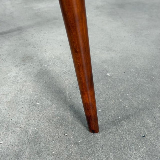 Round Walnut Coffee Table by Nicolay Diulgheroff, Italy, 1950s For Sale - Image 10 of 15