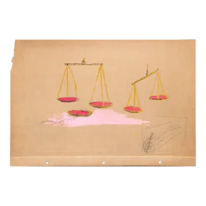 Lanvin of Paris Original Circa 1950s Advertising Watercolor Artwork