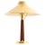 Table Lamp in Brass and Mahogany from Hans Bergström, 1950s For Sale - Image 10 of 10