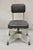 Art Deco Vintage Emeco Corp Art Deco Brushed Aluminum Black Swivel Office Desk Chair For Sale - Image 3 of 12