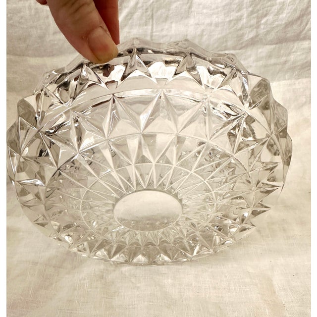 Glass Vintage Libbey Clear Glass Ashtray For Sale - Image 7 of 8