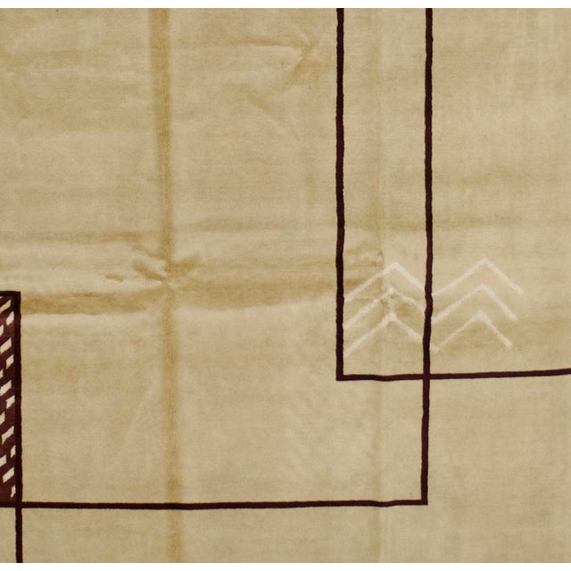 Mid 20th Century Mid Century French Rug Dasilvia Design 6'3" X 9’1” For Sale - Image 4 of 6