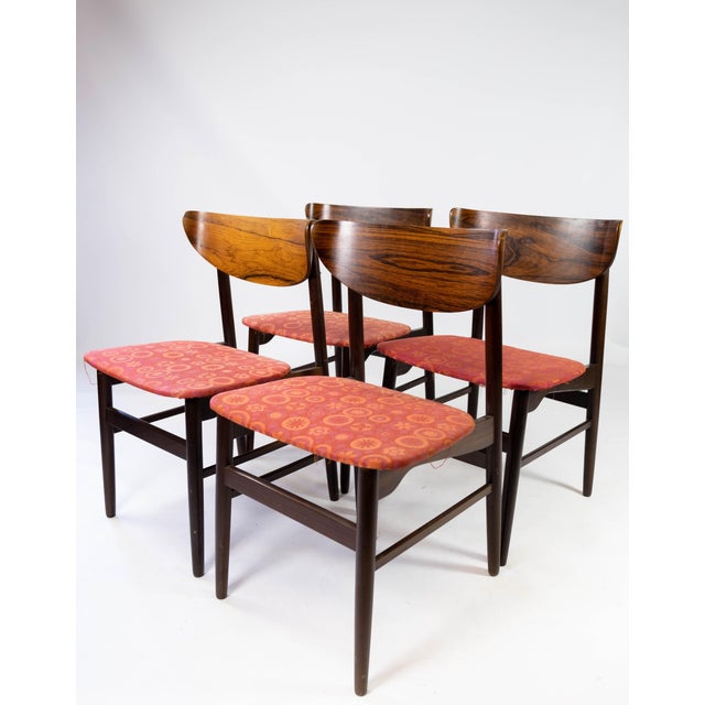 Danish Rosewood Dining Chairs, 1960s, Set of 4 For Sale - Image 3 of 15