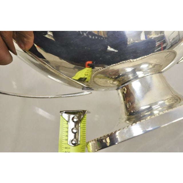 Silver Antique English Victorian Silver Plated Trophy Cup Small Candy Dish Fruit Bowl For Sale - Image 8 of 11