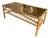 Danish Bamboo and Smoked Glass Coffee Table, Denmark, Circa 1960 For Sale