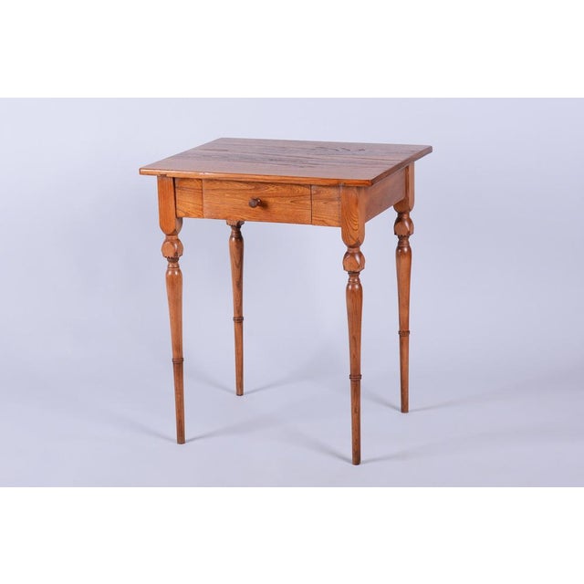 Biedermeier Side Table in Ash and Elm, Czech, 1810s For Sale - Image 14 of 14