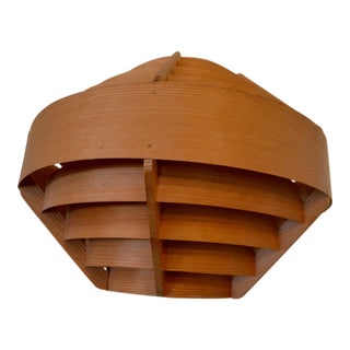 Mid-Century Bentwood UFO Pendant Light For Sale