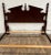 Vintage Convertible Queen or Full Colonial Four Poster Pediment Cannonball Bed For Sale - Image 4 of 10