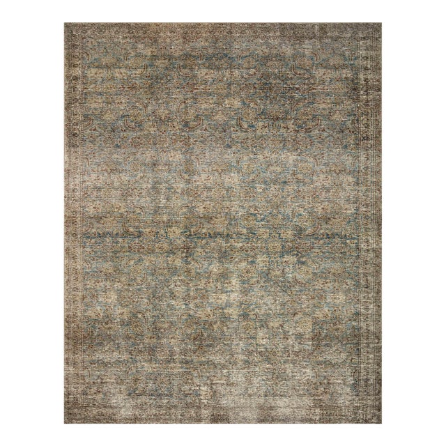 Amber Lewis x Loloi Morgan Sea / Sage 5'-0" x 7'-0" Area Rug For Sale