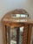 1980s Oak Curved Glass Lighted Curio Cabinet For Sale - Image 10 of 10