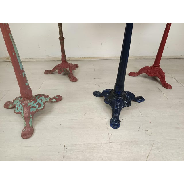 Marble Bistro Side Tables, Set of 4 For Sale - Image 16 of 18