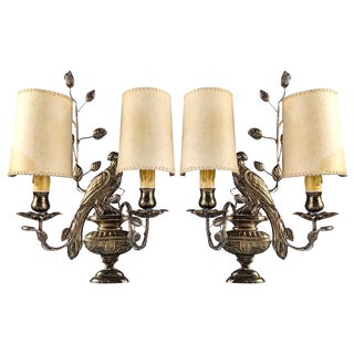 Wall Lights from Maison Baguès, 1950s, Set of 2 For Sale