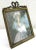 French Antique French Bronze Ribbon Bow Top Frame Showing Marie Antoinette a La Rose For Sale - Image 3 of 9