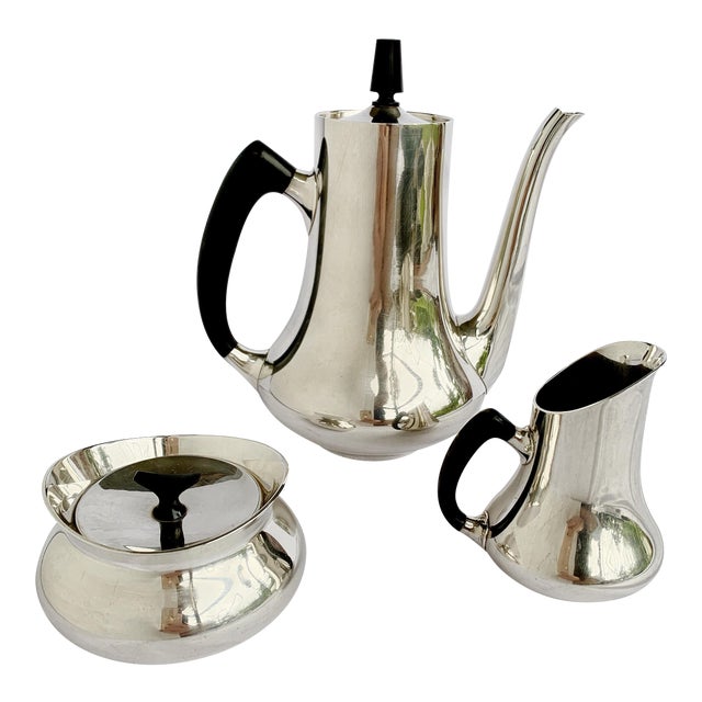Vintage Hans Bunde for Cohr Denmark Epns Silver Coffee / Tea Set Danish MCM Chairish