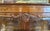 Brown Vintage Burled Walnut Bowfront Curio China Cabinet For Sale - Image 8 of 13