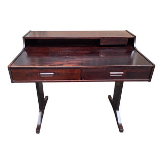 Vintage Desk in Dark Wood, 1960s For Sale