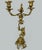 Antique Gilt Bronze Ormolu Twin Light Candelabra Candlestick Clodion Grand Tour For Sale - Image 10 of 10