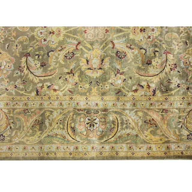 Late 20th Century Indian Oushak Rug For Sale - Image 9 of 15